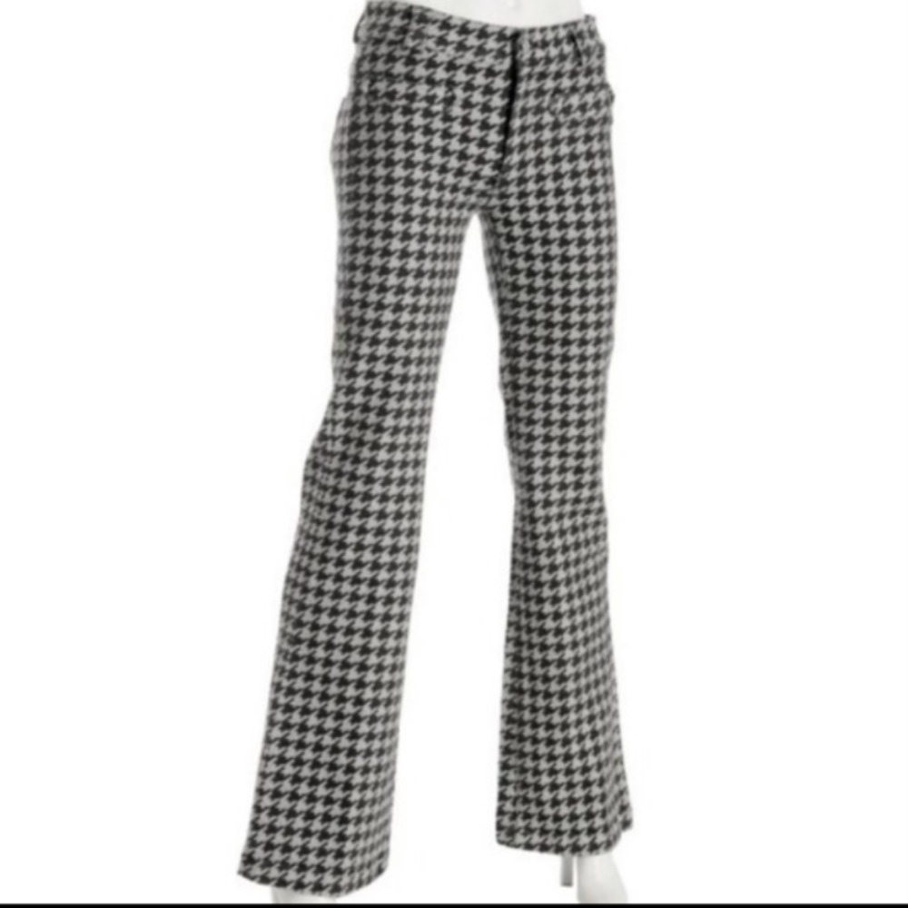 7FAMK | Houndstooth Plaid Trouser Jeans | 28 -SOLD